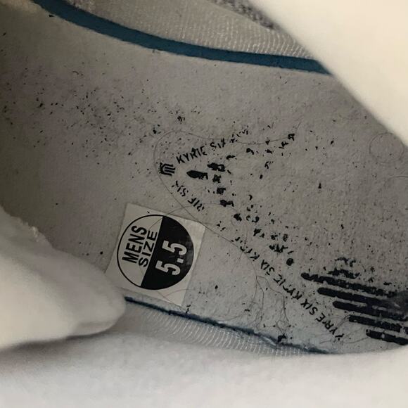 Nike Mens Kyrie 6 Sneakers Lace Up Mid Top Basketball M5.5 /W7 White BQ4630-100 - Picture 10 of 11